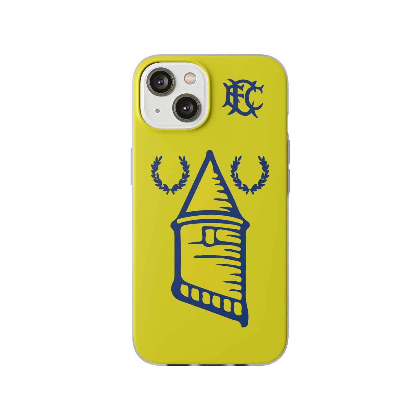 Everton Tower & Monogram Yellow iPhone Flexi Case - iPhone 16, 15, 14, Plus/Pro/Pro Max