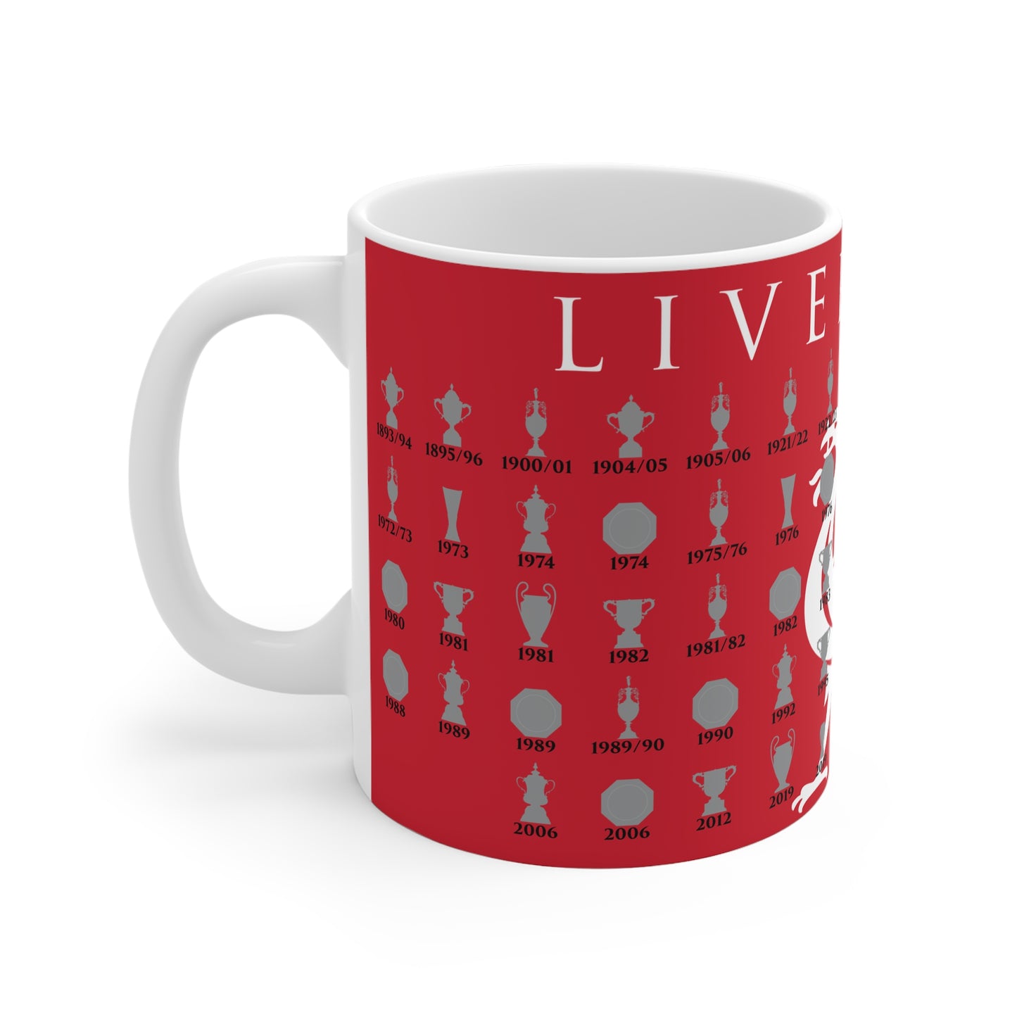 Liverpool Trophies Collection & Liver Bird Mug - Red