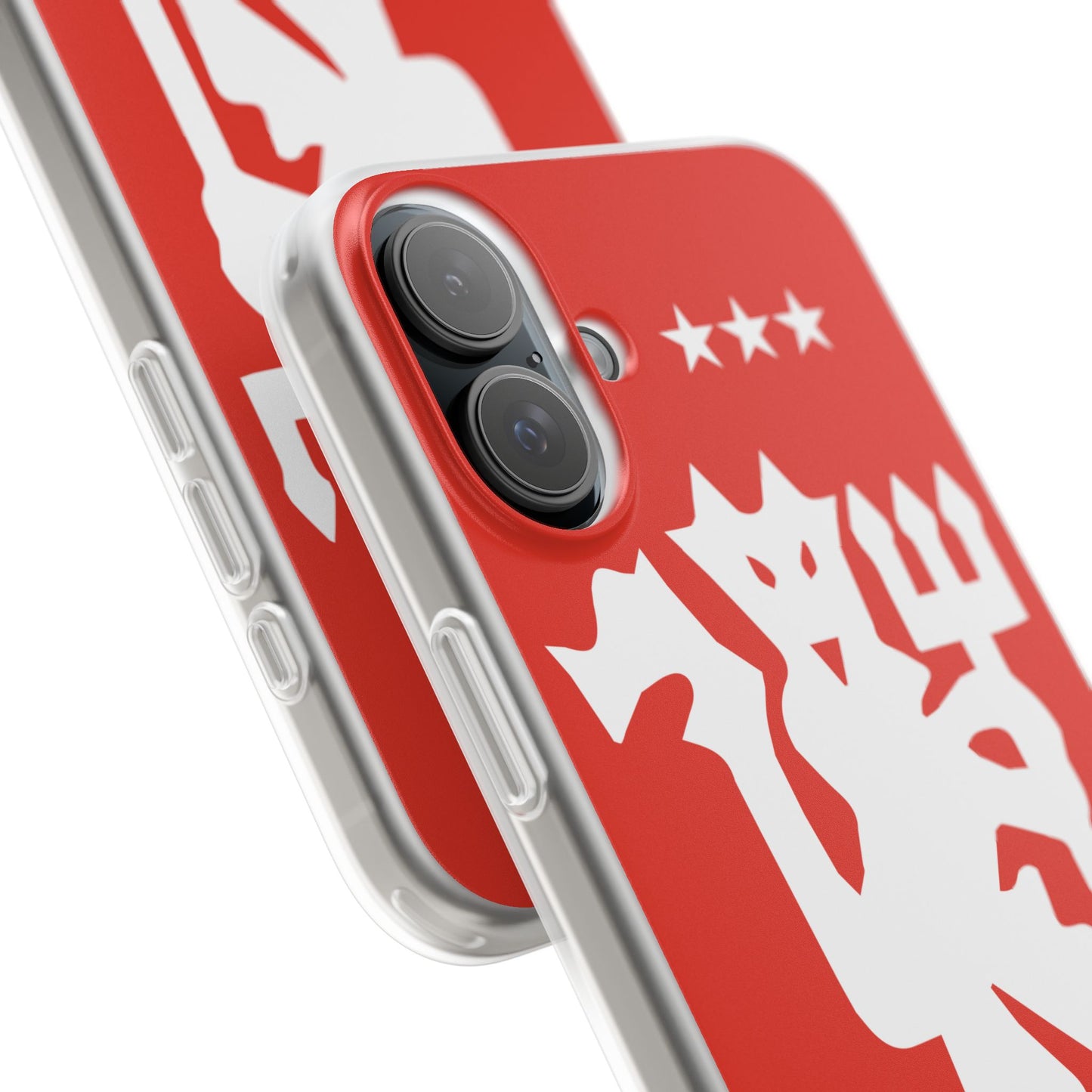 Manchester United iPhone Flexi Case - iPhone 16, 15, 14, Plus/Pro/Pro Max - Red