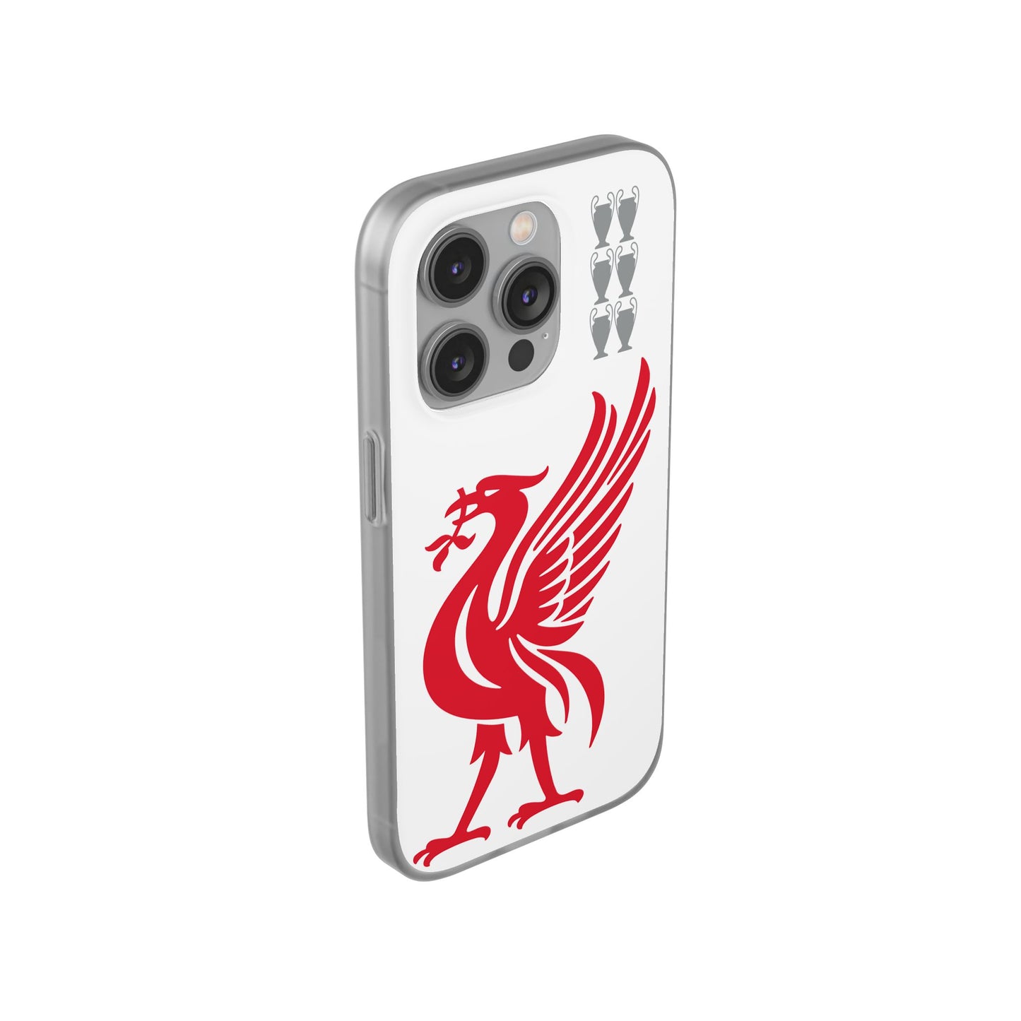 Liverpool White iPhone Flexi Case - iPhone 16, 15, 14, Plus/Pro/Pro Max