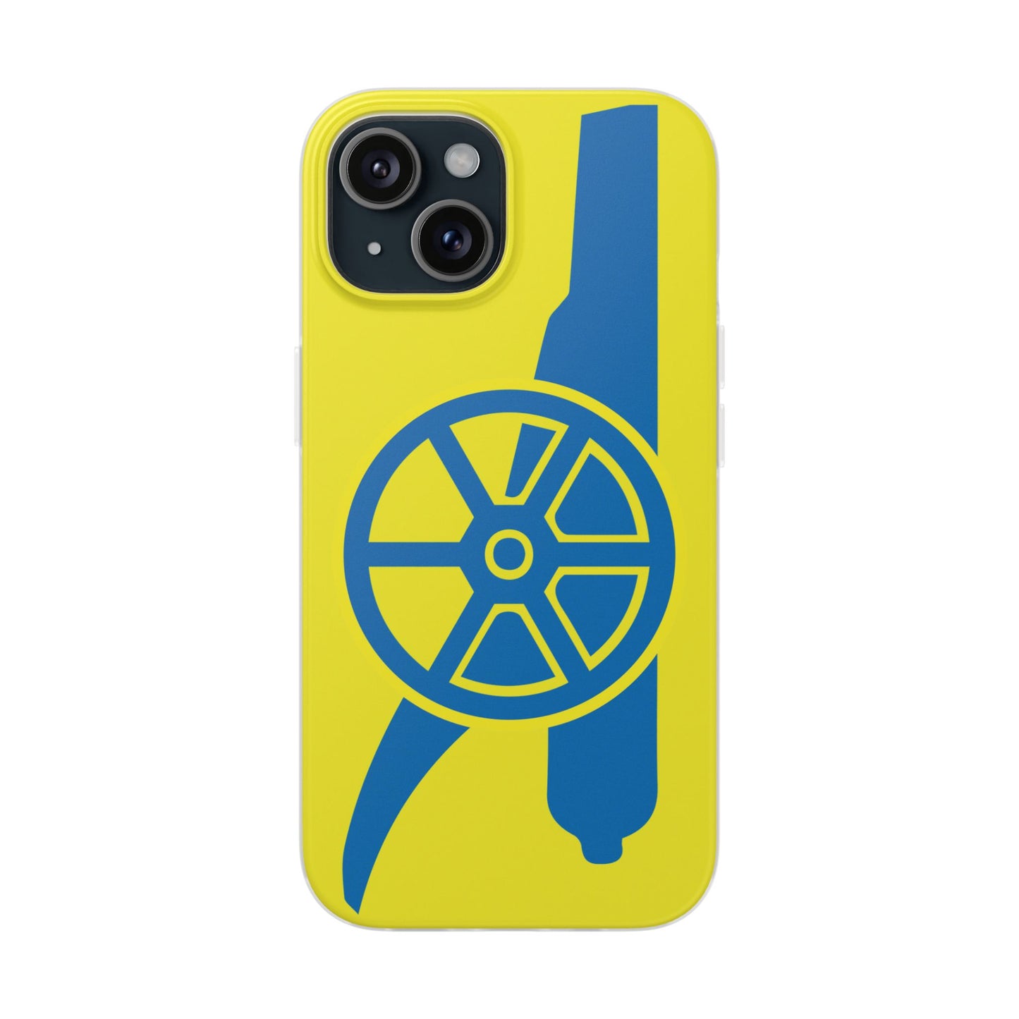 Arsenal Cannon Yellow iPhone Flexi Case - iPhone 16, 15, 14, Plus/Pro/Pro Max