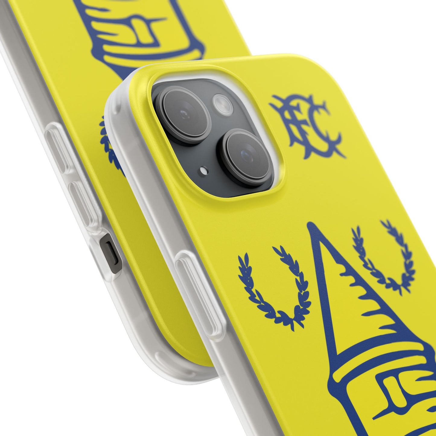 Everton Tower & Monogram Yellow iPhone Flexi Case - iPhone 16, 15, 14, Plus/Pro/Pro Max