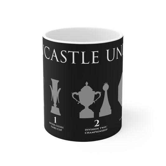 Newcastle United Trophies Mug - Black