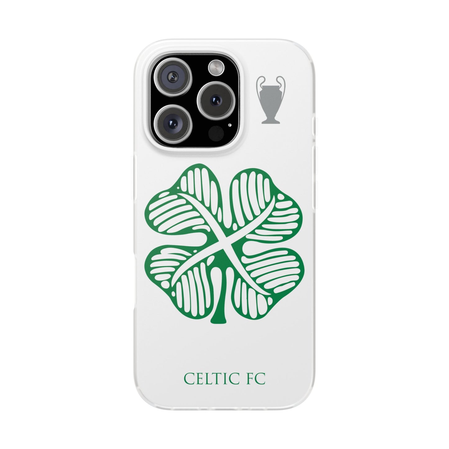 Celtic White iPhone Flexi Case - iPhone 16, 15, 14, Plus/Pro/pro Max