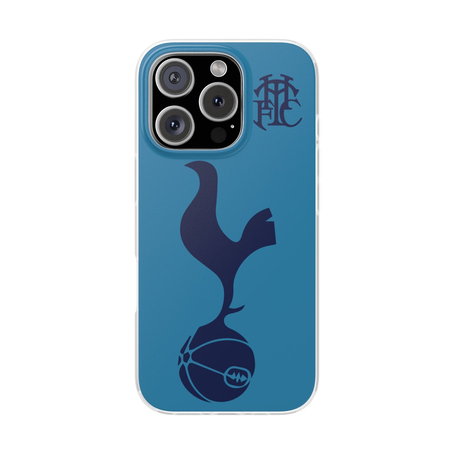 Tottenham Hotspur iPhone Flexi Case - iPhone 16, 15, 14, Plus/Pro/Pro Max - Cyan