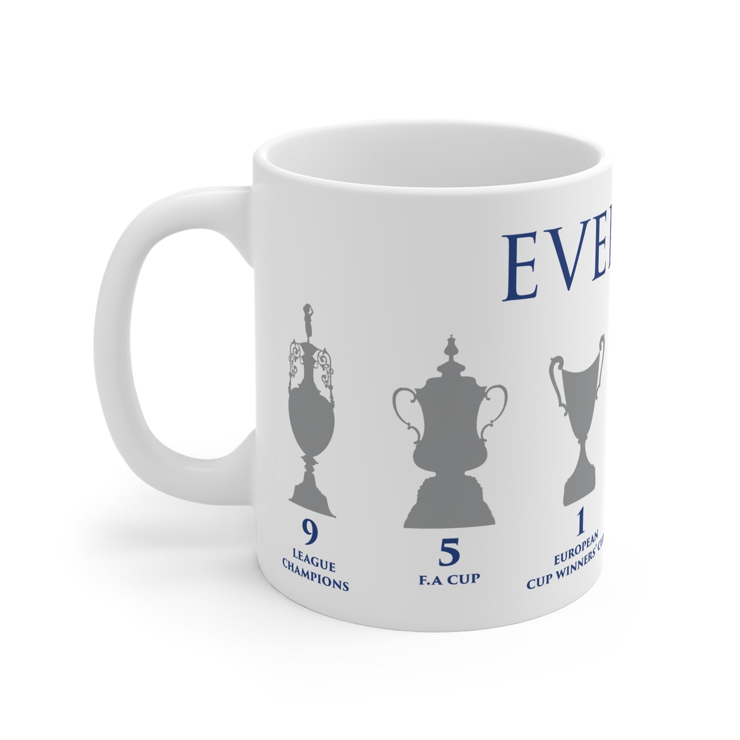 Everton Trophies Mug - White