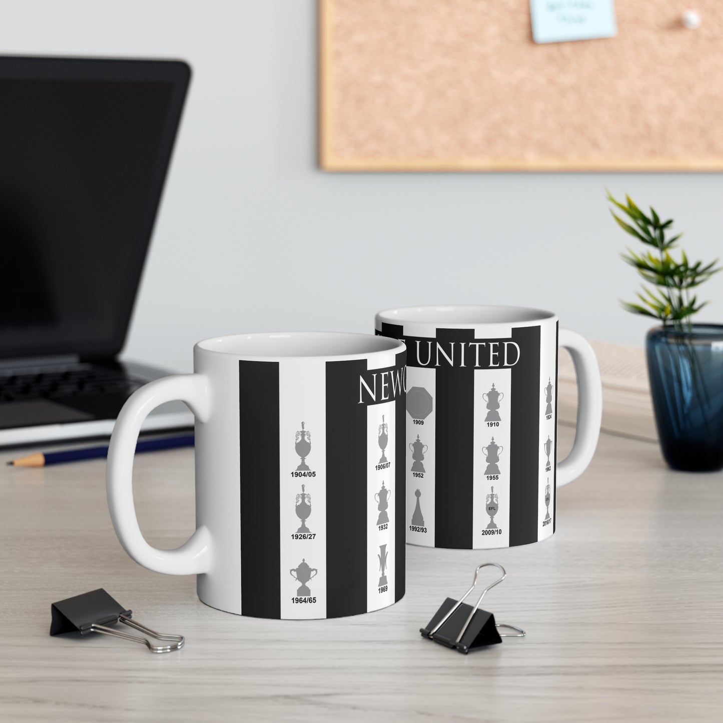 Newcastle United Trophies Collection Mug - Striped