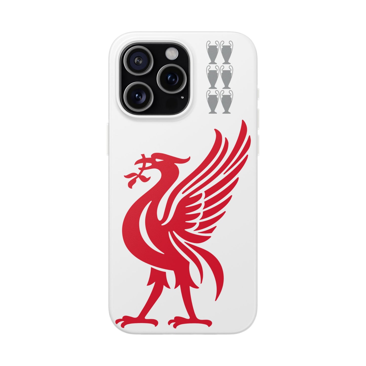 Liverpool White iPhone Flexi Case - iPhone 16, 15, 14, Plus/Pro/Pro Max