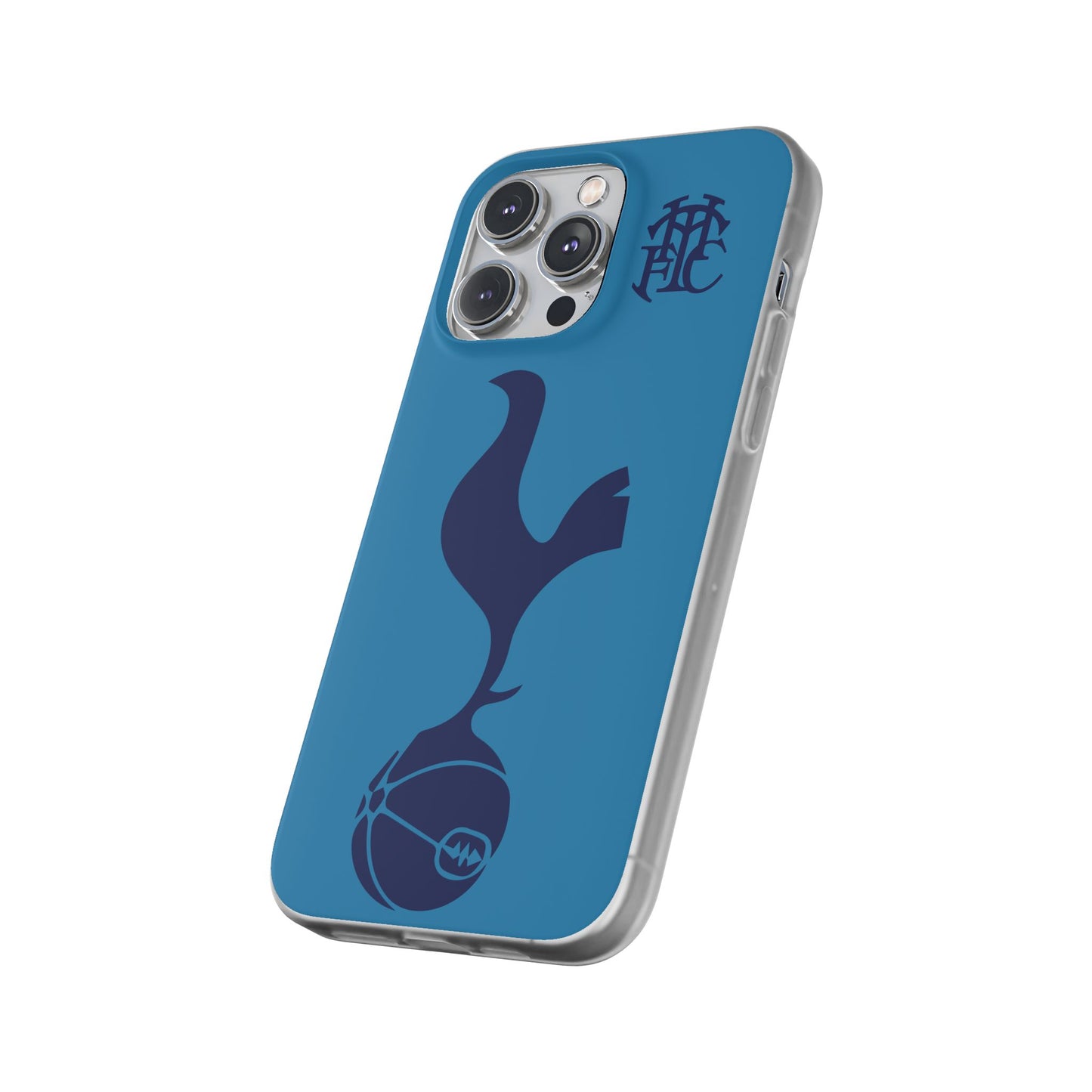 Tottenham Hotspur iPhone Flexi Case - iPhone 16, 15, 14, Plus/Pro/Pro Max - Cyan