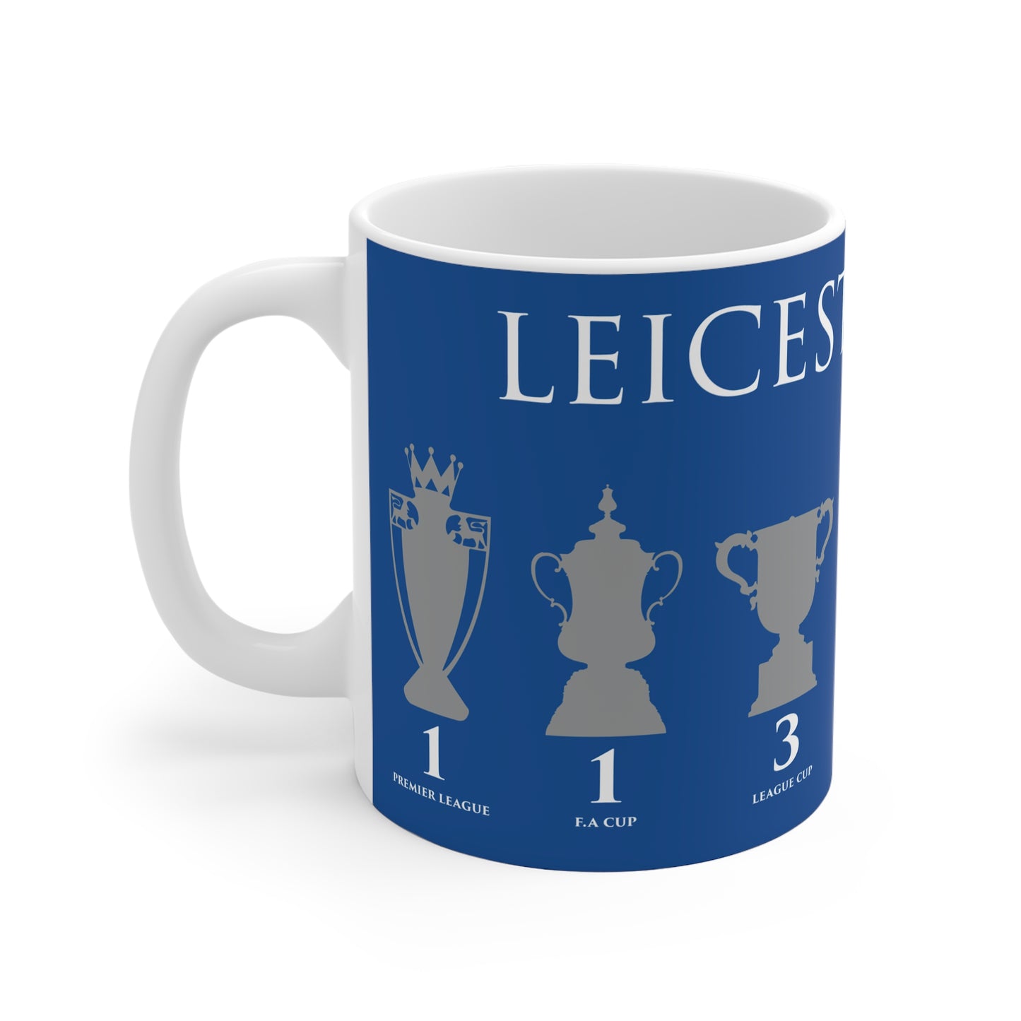 Leicester City Trophies Mug - Blue