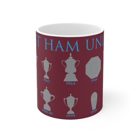 West Ham United Trophies Collection Mug - Claret