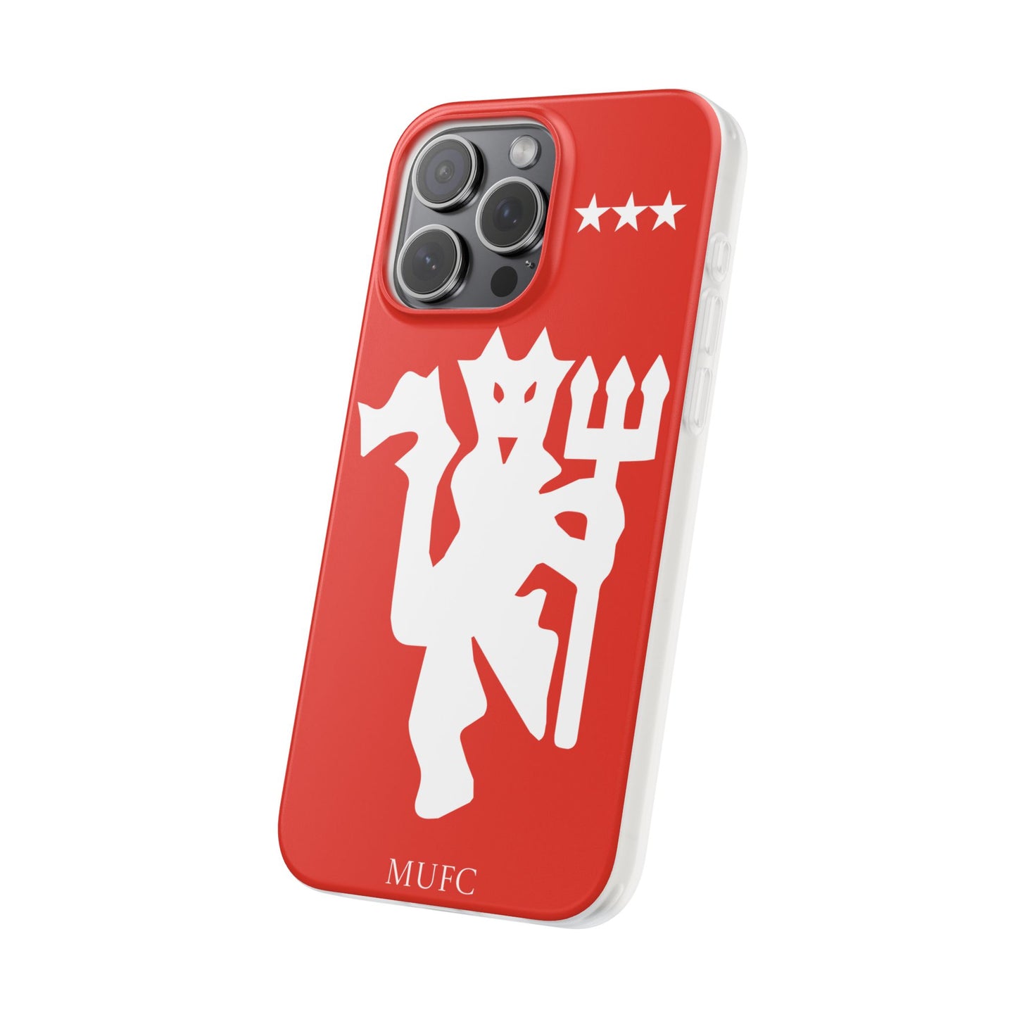 Manchester United iPhone Flexi Case - iPhone 16, 15, 14, Plus/Pro/Pro Max - Red