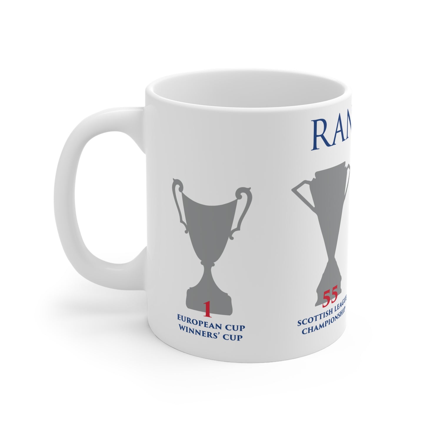 Rangers Trophies Mug - White