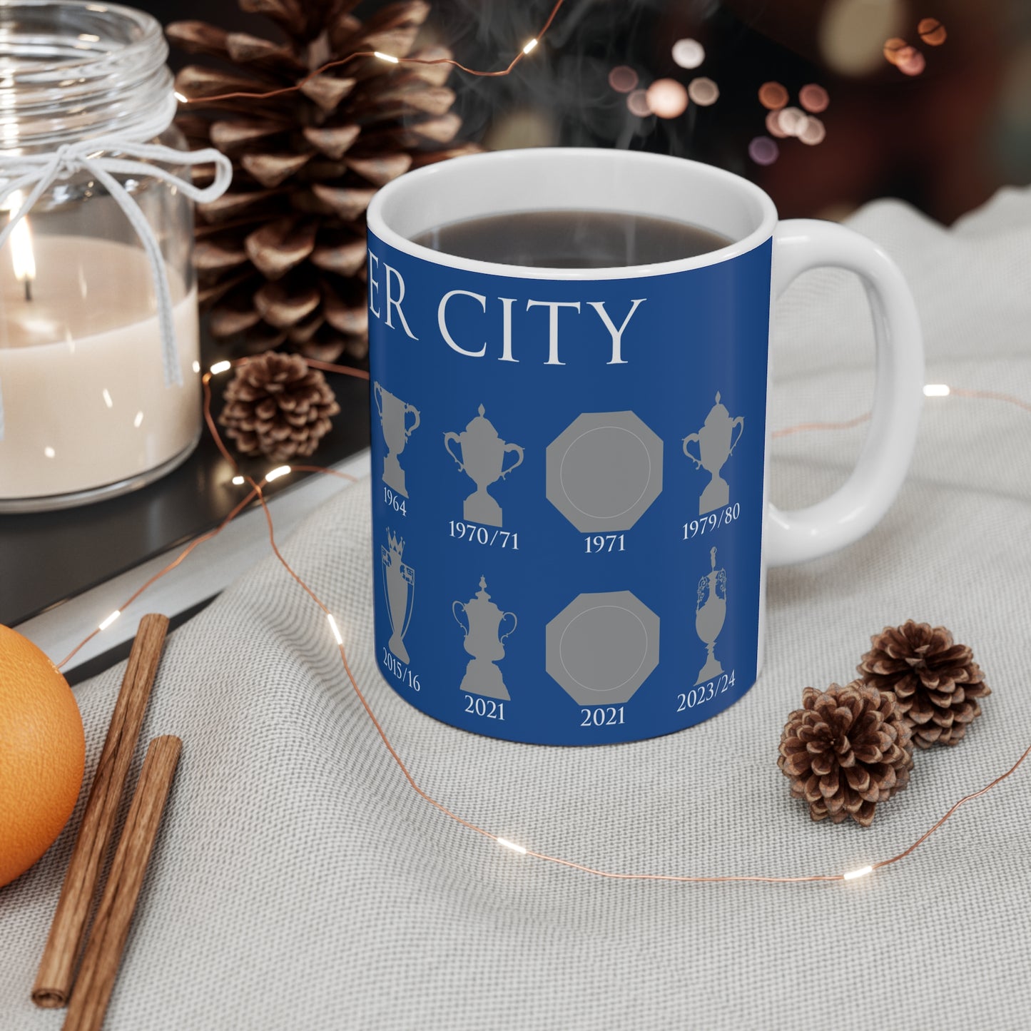 Leicester City Trophies Collection Mug - Blue