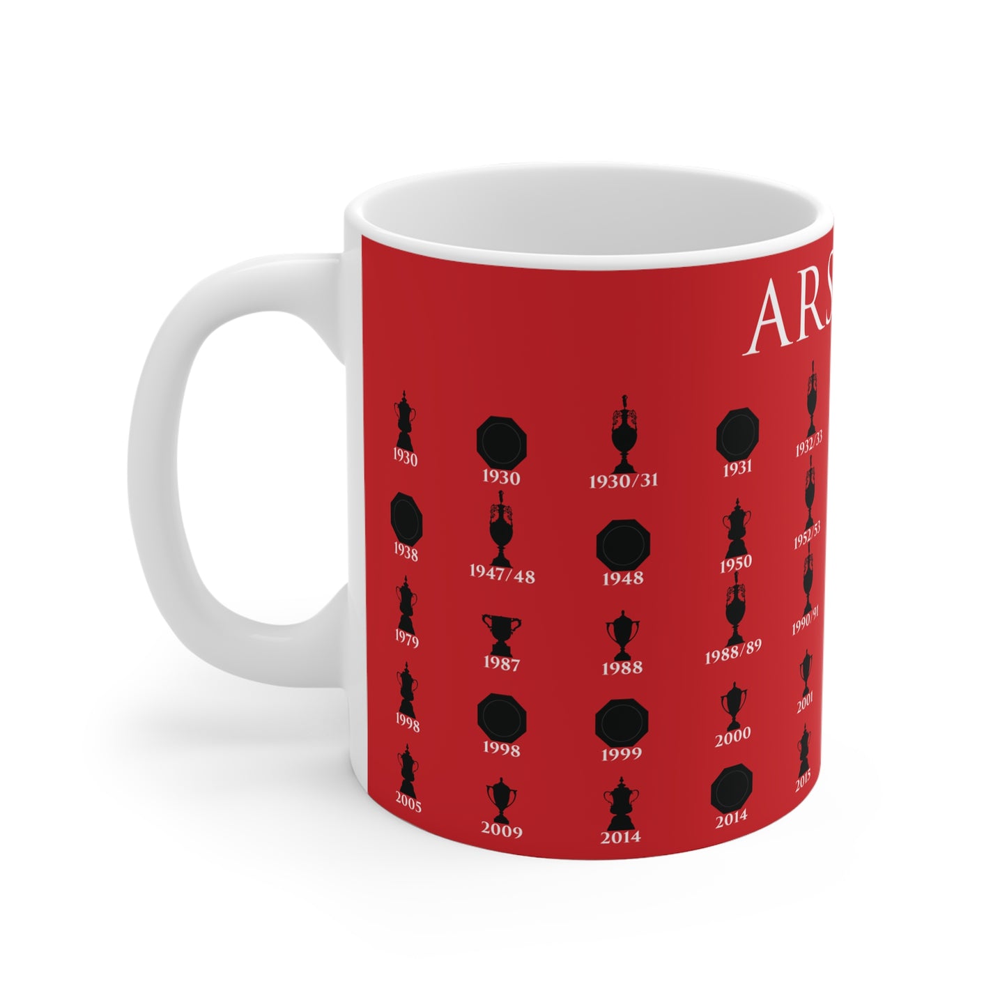 Arsenal Trophies Collection Mug - Red