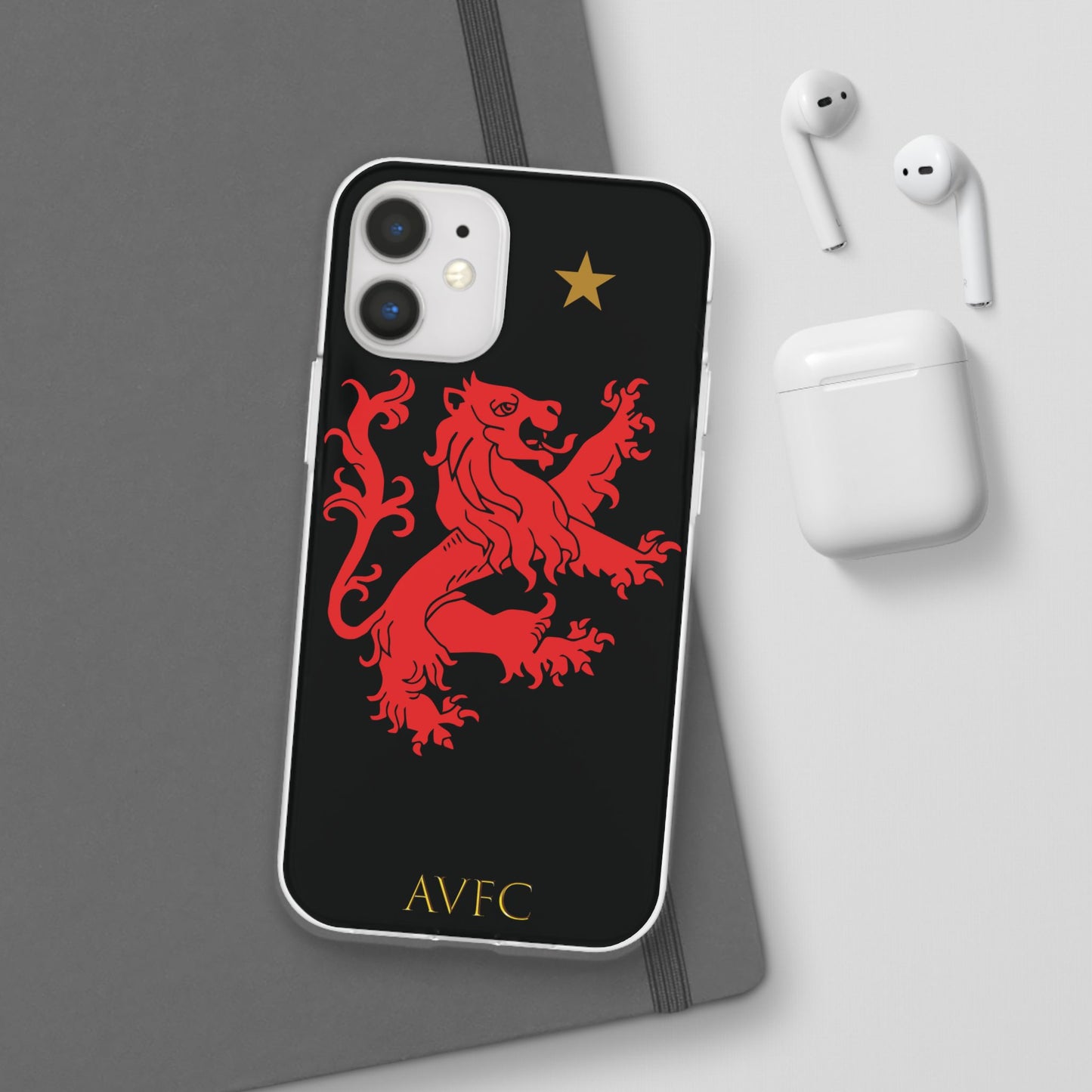 Aston Villa 150th Anniversary iPhone Flexi Case - Black