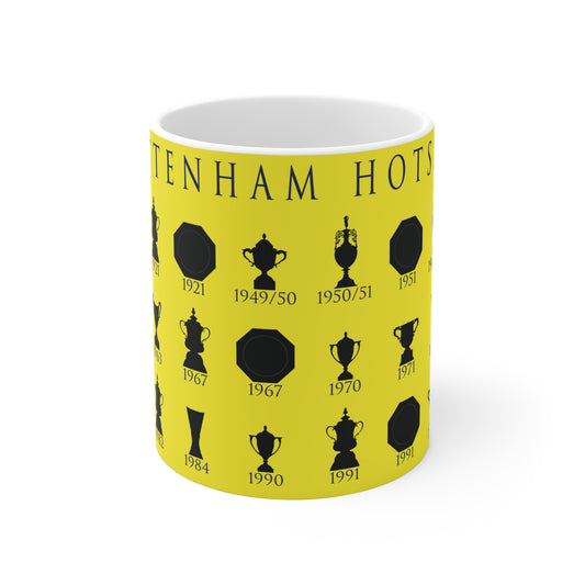 Tottenham Hotspur Trophies Collection Mug - Yellow