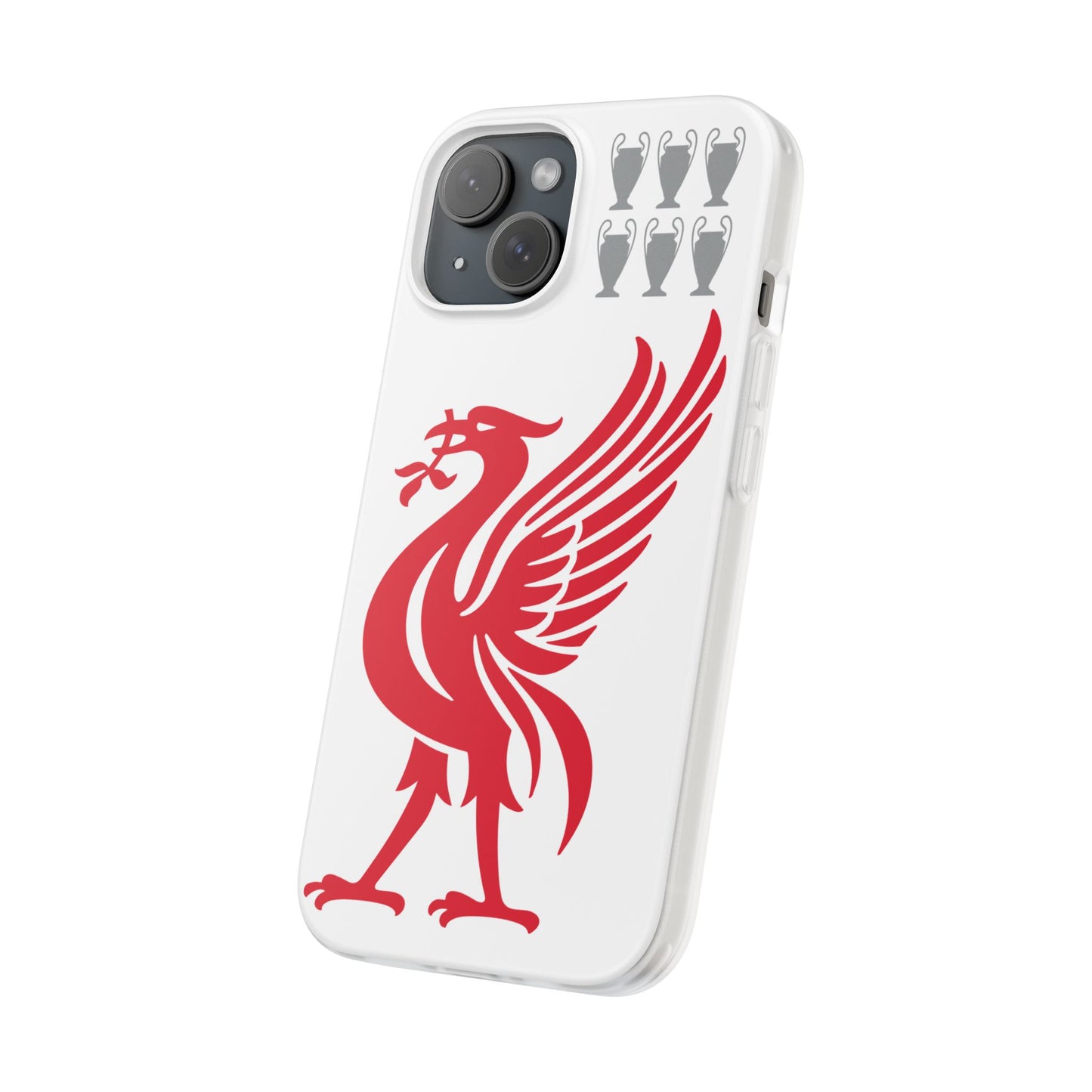 Liverpool White iPhone Flexi Case - iPhone 16, 15, 14, Plus/Pro/Pro Max