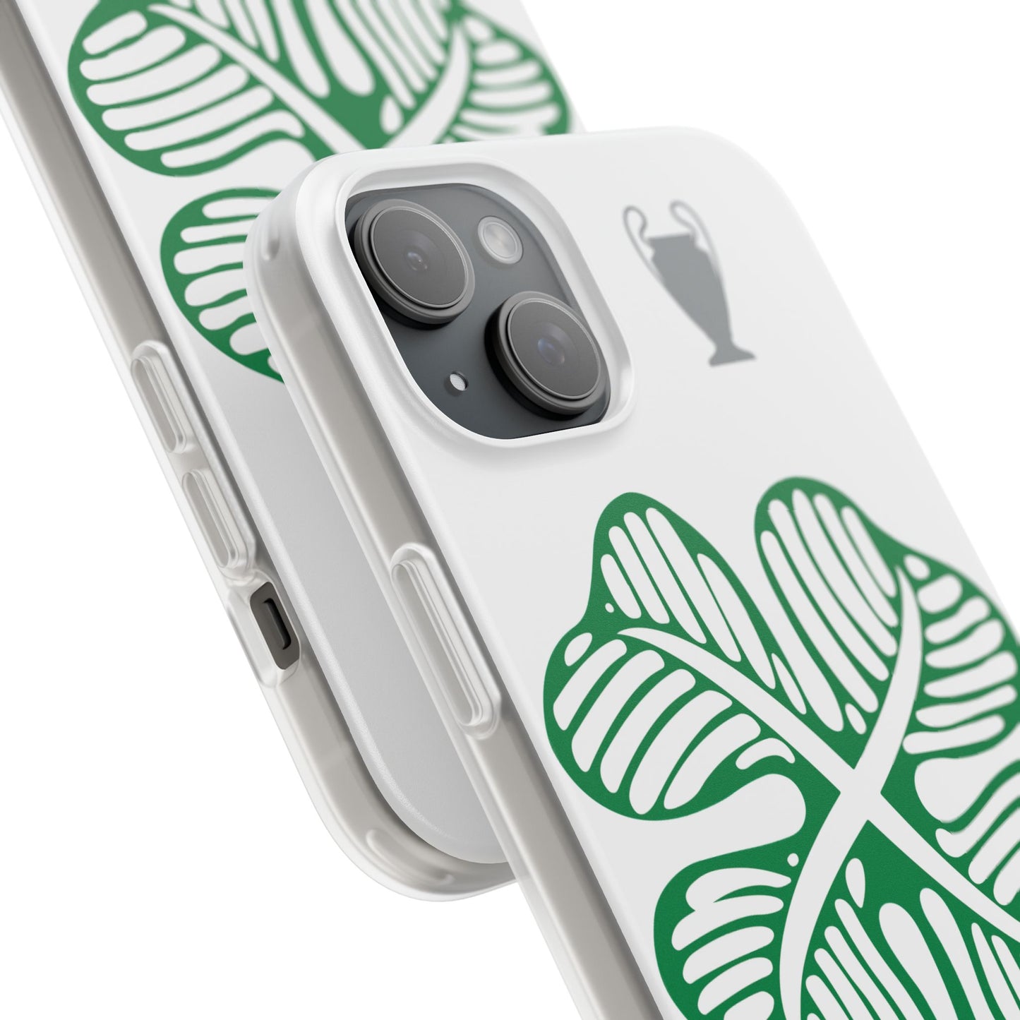 Celtic White iPhone Flexi Case - iPhone 16, 15, 14, Plus/Pro/pro Max