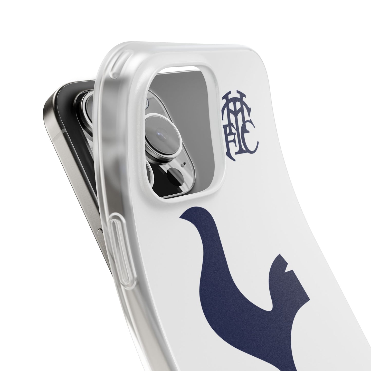 Tottenham Hotspur iPhone Flexi Case - iPhone 16, 15, 14, Plus/Pro/Pro Max - White