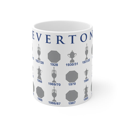 Everton Trophies Collection Mug - White