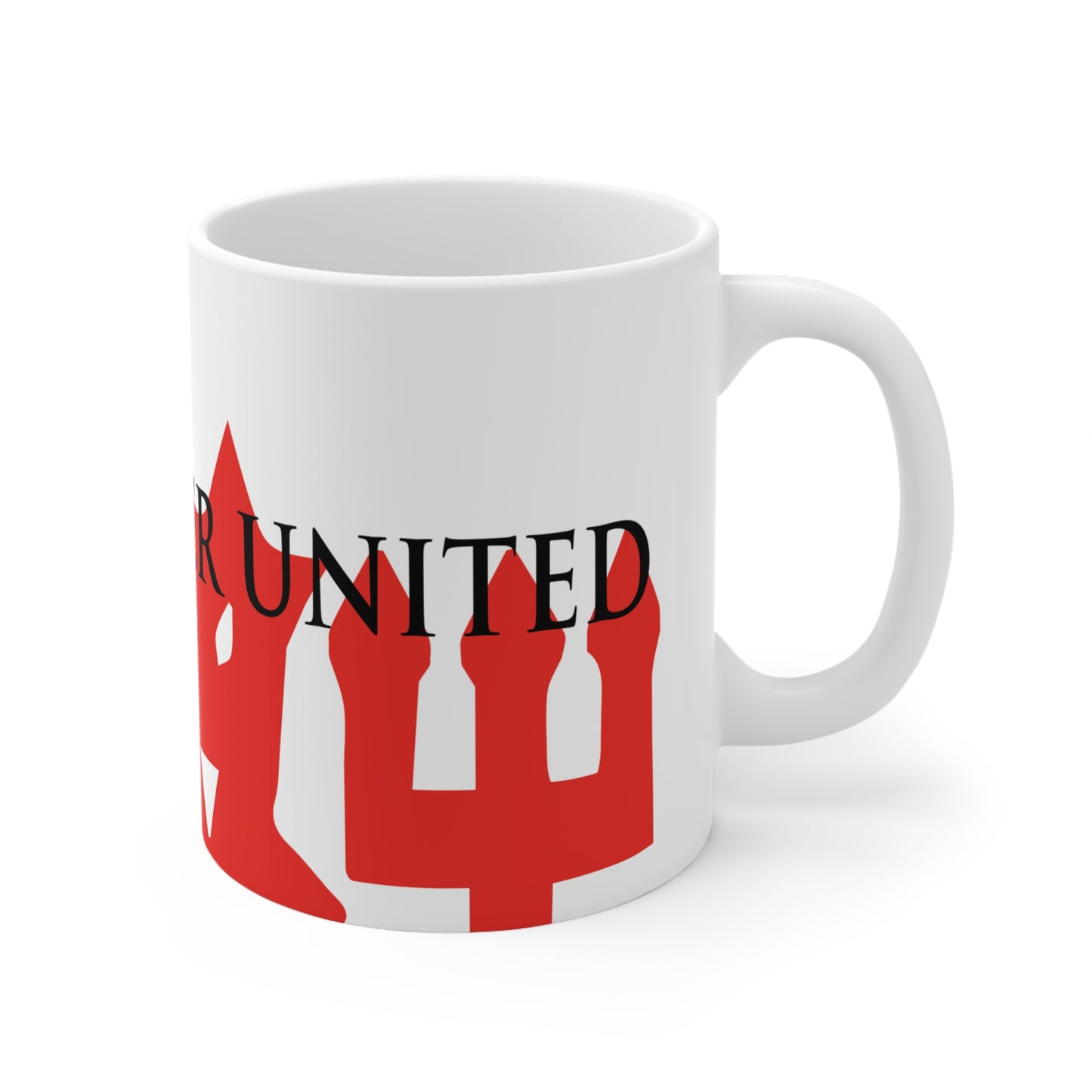 Manchester United Devil Mug - White