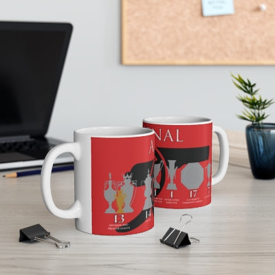 Arsenal Trophies Mug - Red - Black Cannon