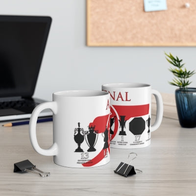 Arsenal Trophies Mug - White - Red Cannon