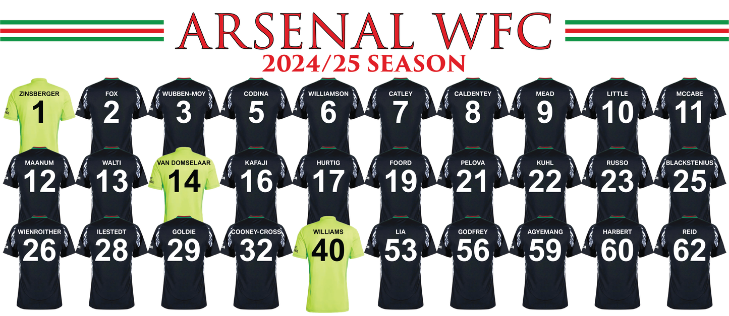 Arsenal Women 2024/25 Squad Away Kit Mug