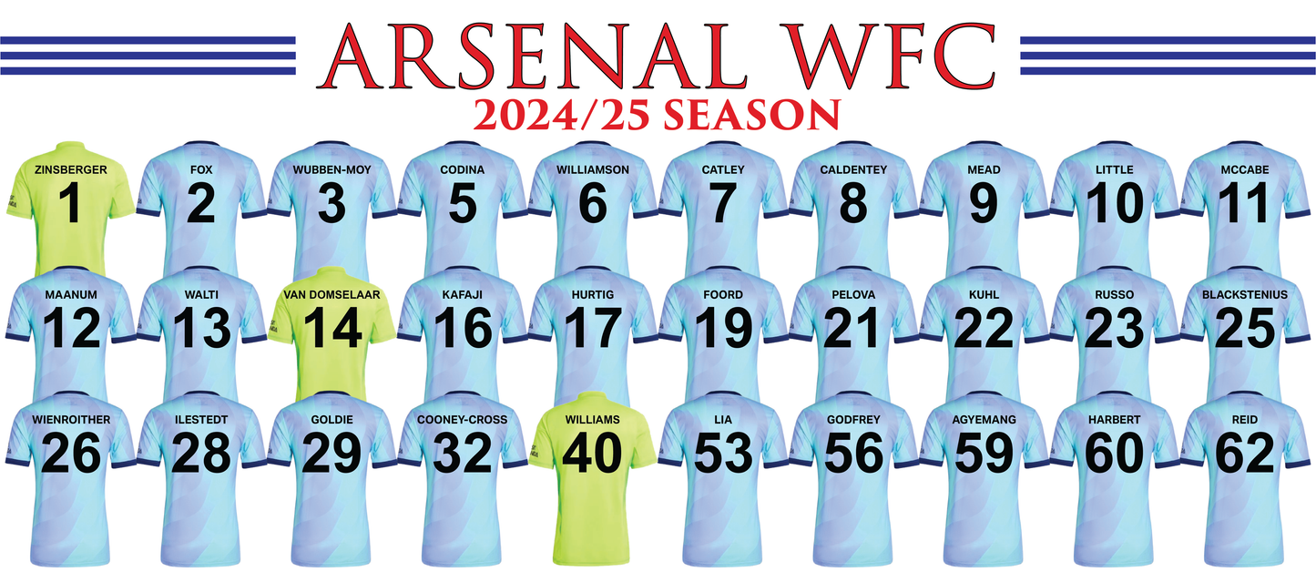 Arsenal Women 2024/25 Squad Third Kit Mug