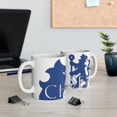 Chelsea Lion Mug - White