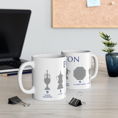 Everton Trophies Mug - White