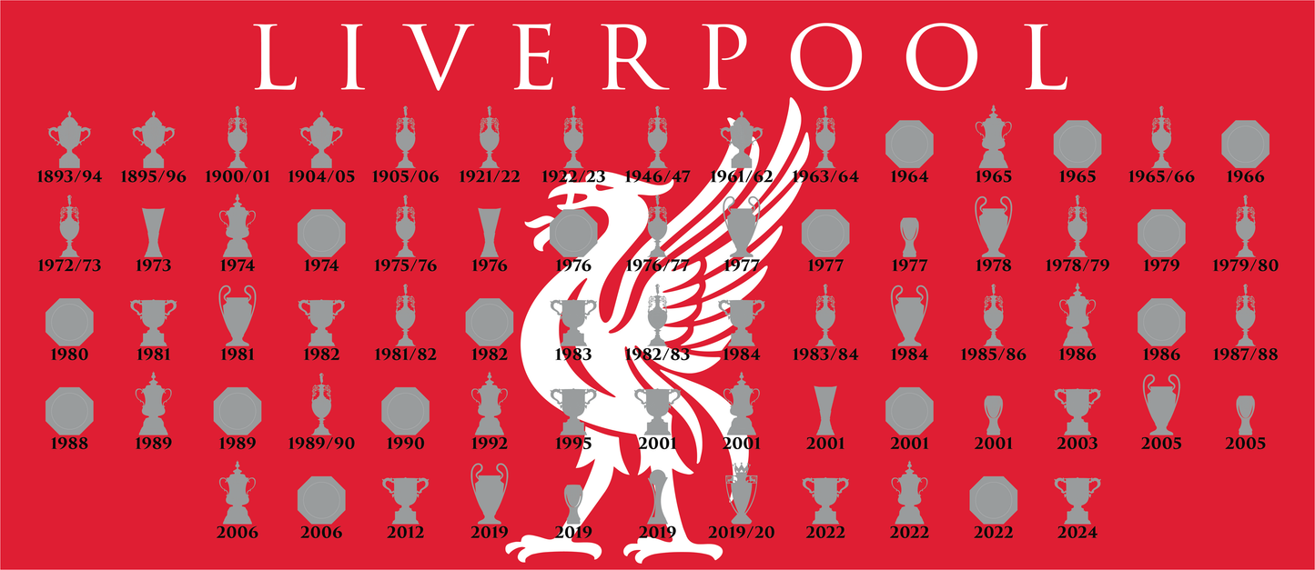 Liverpool Trophies Collection & Liver Bird Mug - Red