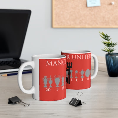 Manchester United Trophies & Black Devil Mug - Red