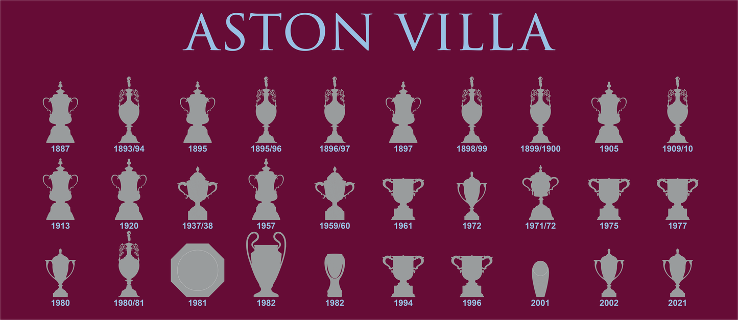 Aston Villa Trophies Collection Mug - Claret