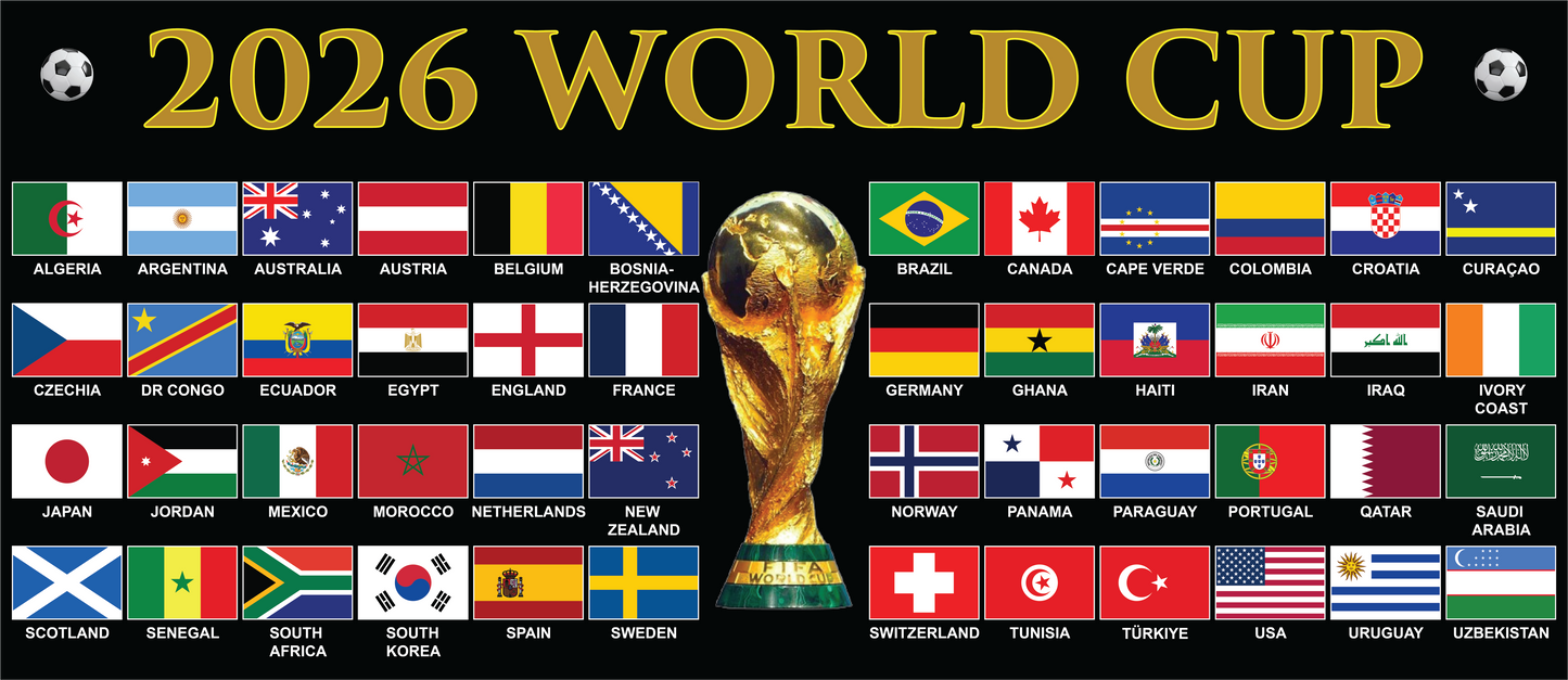 2026 Football World Cup Mug - Black
