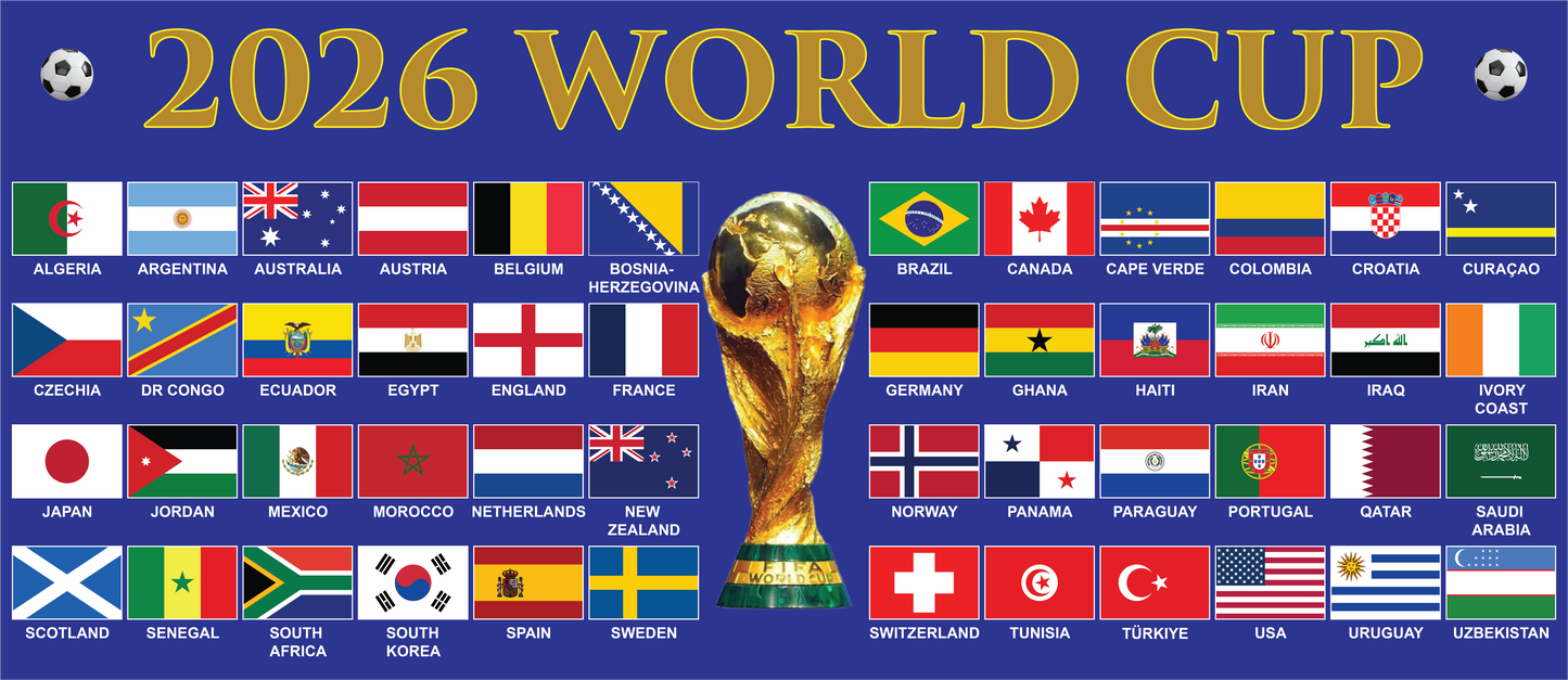 2026 Football World Cup Mug - Blue