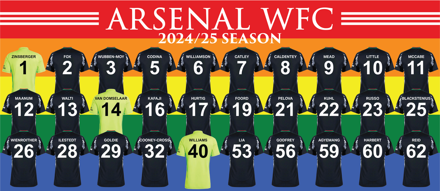 Arsenal Women Away Kit Mug - Rainbow