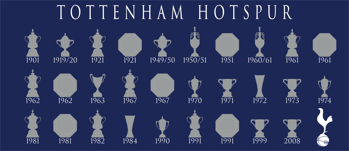 Tottenham Hotspur Trophies Collection Mug - Blue